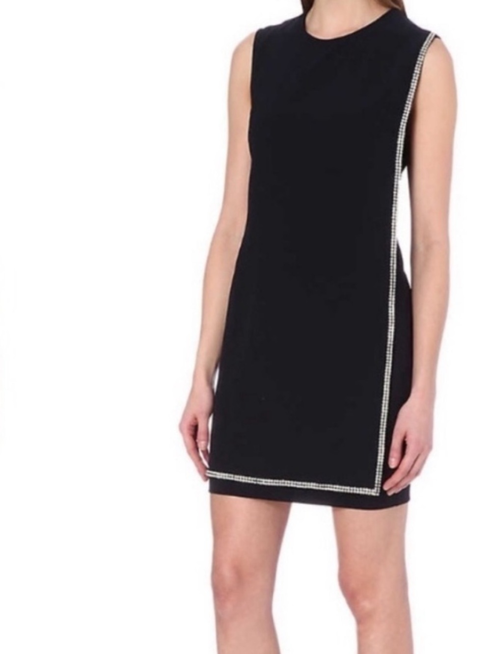 Ted Baker Navy Burford Embellished Crystal Sheath Dress size 3 (us 8)